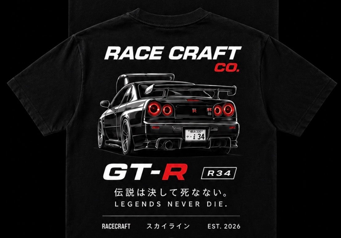 Race Craft GT-R R34 Tee